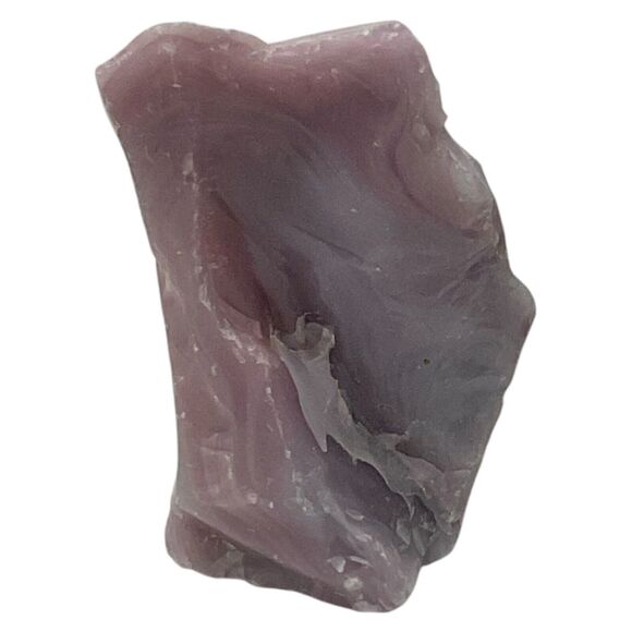 Lavender Pink Swirl Art Glass Cullet Slag Glass #5XL4 - Picture 2 of 6